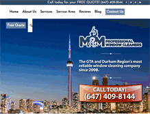 Tablet Screenshot of mmwindowcleaners.com
